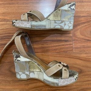 Coach Patchwork Platform Wedges | US 5.5